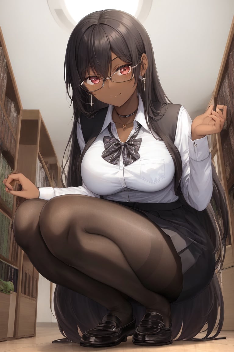 This is my OC, Cecilia, in the library.