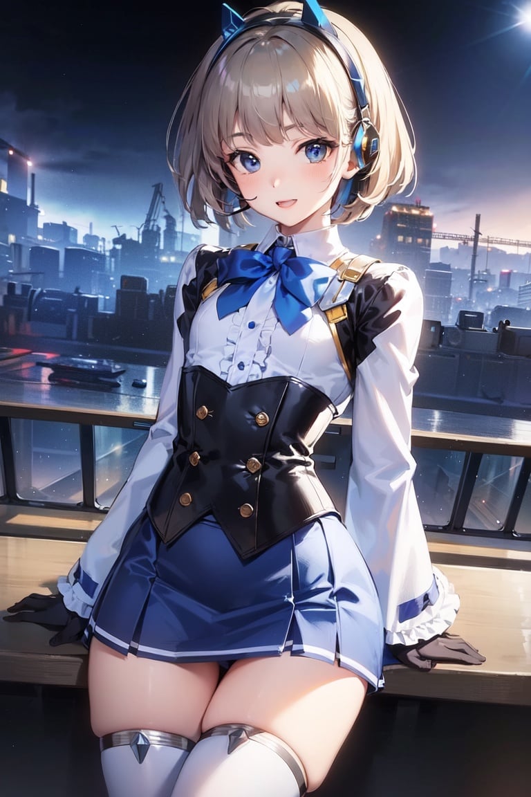 Image of ( couple, gentle man)+++, (middle breast)+, (cyborg mecha girl, impossible clothes)++, (stylish angle)++++, (necktie)+++, jitome, (typography industrial Design headphone)++++, (future (computer)+++ cityscape)+++, (cute loli)++, (cropped bangs)---, (braided bun)--, (drill hair)--, (lower bobbed hair)++, braid, (Twin tail)+++, (pony tale)+, (look at viewer)+++, (open mouth smile)+++, ((((((((in heat, wide eyes, blush))))))))), (detached sleevs, very wide sleeves)++++++, (mecha school uniform)+, (blue mecha corset miniskirt)++++++, (((((((((erectile bare s)+++, ()+)))))))), (1 cyborg android middle chest loli)++++, (masterpiece, (excellent finely detailed, best quality), ultra-detailed), (stylish angle)+, (gleaming skin)+++++, glow eye, (eyes highlight)++++, tsurime, ((((choker)))), (black gloves, slobber, material texture), (beautiful light effect)+++++, (beautiful scene)++++++,