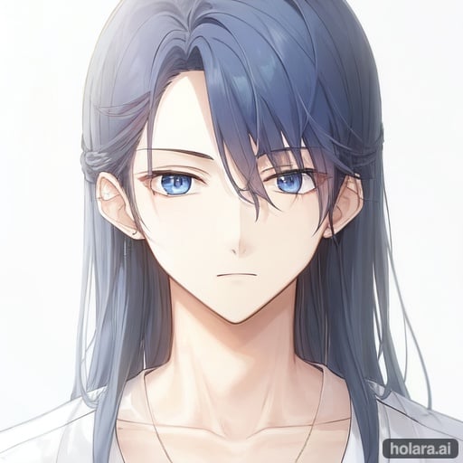 Image of high-quality, 1boy, solo, 19 years old, dynamic angle, upper body, medium shot, looking away, false smile--, (dark blue hair)+++, (long hair)++, navy blue+++ eyes, arabian clothes, simple background, rain,  open mouth---