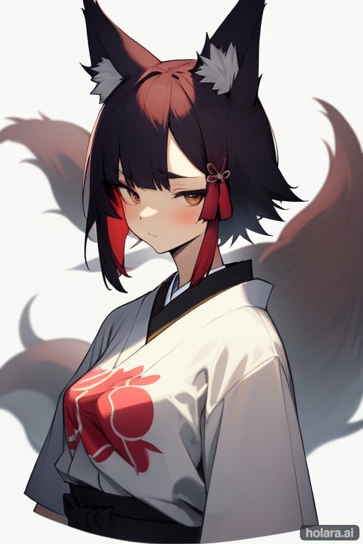 Japão, fox ears,With a Japão T-shirt
