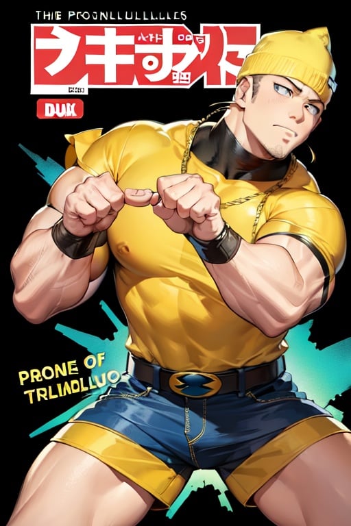 Image of (Manga cover)++, Title Logo, (The Adventures of a Professional Thumb Wrestler)++