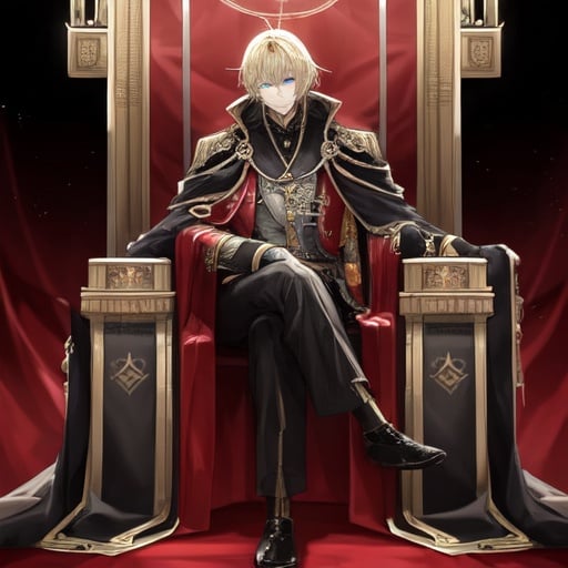 man, emperor, throne, 8k, 4k, ultra-detailed, palace
